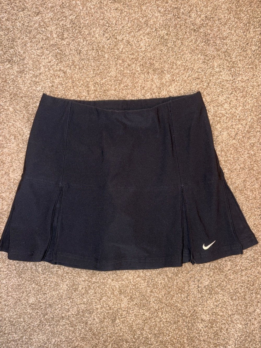 Women’s Nike Black Active Tennis Skort with White Swoosh